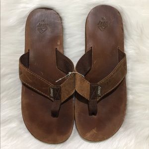 Reef Men's Leather Flip Flop Sandals Size 11